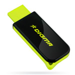 USB ����-���� - Digma Hide Black&Green - 2Gb
