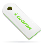 USB ����-���� - Digma Swing White&Green - 4Gb